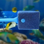 Aquarium Cleaning Brushes for Glass Acrylic Fish Tank Algae Clean Double Sided Algae (New)