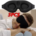 3D Sleeping Mask Block Out Light Sleep Mask For Eyes Soft Sleeping Aid (New)