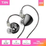 TRN MT5 Earphones Dual Dynamic Driver In Ear Monitors Headphones (New)