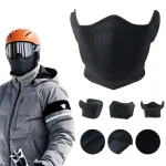 Winter Balaclava Fleece Warmer Motorcycle Face Mask Breathable Half Ski Mask Scarf Motorbike (New)