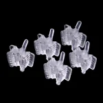 1 Dental Silicone Bite Block with Saliva Ejector Hole Mouth Opener Occlusal Pad (New)