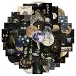 50 Retro Celestial Graffiti Stickers DIY Luggage Skateboard Water Cup Laptop Waterproof Stickers (New)