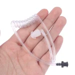 Transparent Coil Acoustic Air Tube Earplug Replacement For Radio Earpiece Headset For Motorola (New)