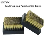 Soldering Iron Tips Cleaning Brush Anti Static Motherboard Welding Pad Steel Wire Brush (New)