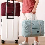 Foldable Carry on Travel Bags Large Capacity Storage Bag Lightweight Multifunctional Airplane Duffle Handbag (New)