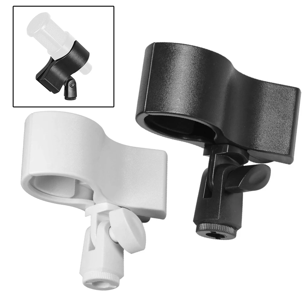 Sf553f492deab4098949895e224c461c6u Microphone Clip Clamp Microphone Handhold Clip Clamp Holder With Adapter Adjustable Microphone Brackets (New) - Image 1