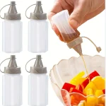 4 8 12 Plastic Sauce Squeeze Bottle Mini Seasoning Box Salad Dressing Containers Outdoor Portable (New)