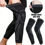 1 Compression Leg & Knee Braces with Non Slip, Extended Full Length Knee Sleeves for (New)