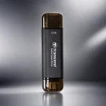 Transcend ESD310C 1TB USB Type-C Portable SSD for Fast File Transfer with Powerful Charging (New)